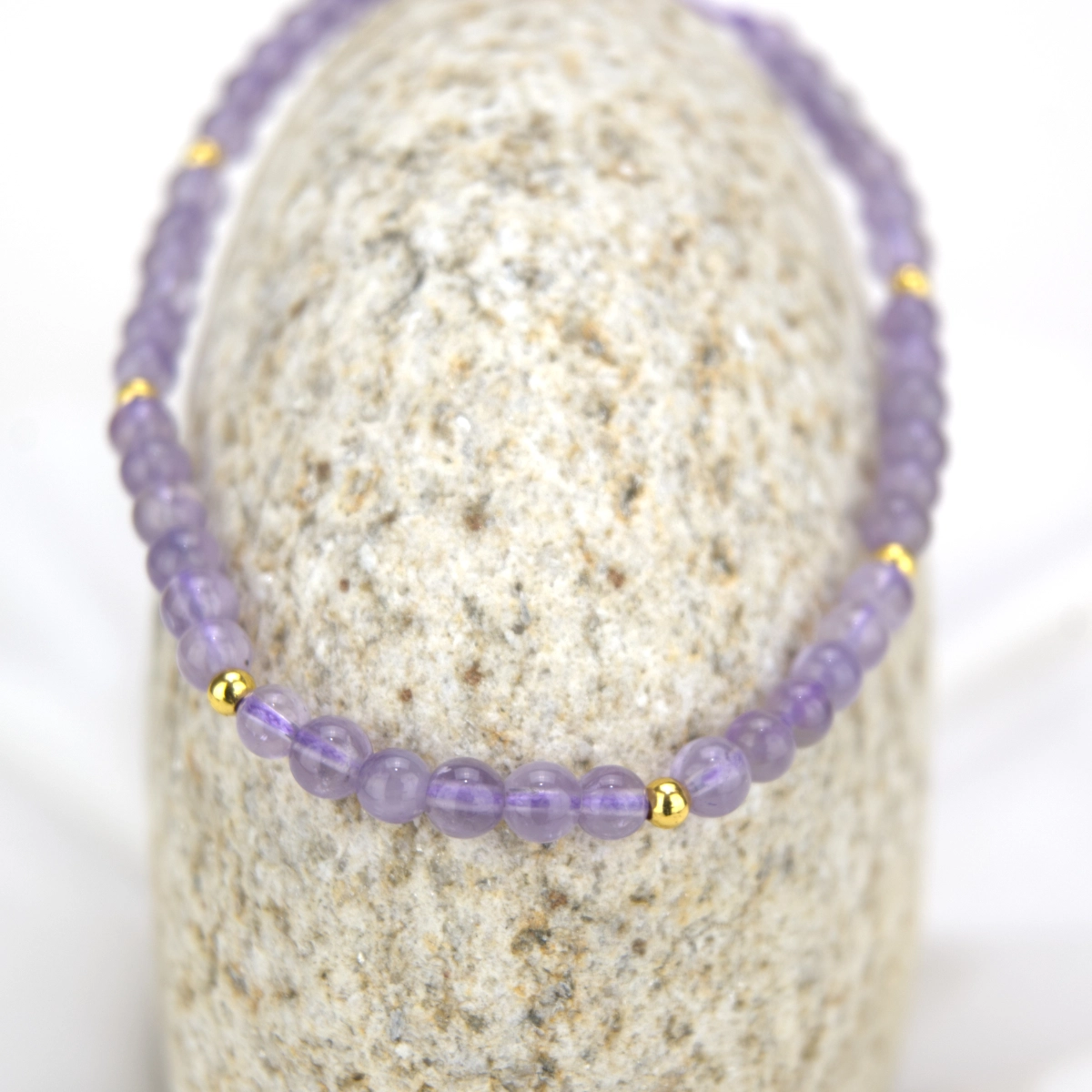 Amethyst Anklet Bead Anklet (4mm)