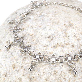 Small Flower Chain Anklet