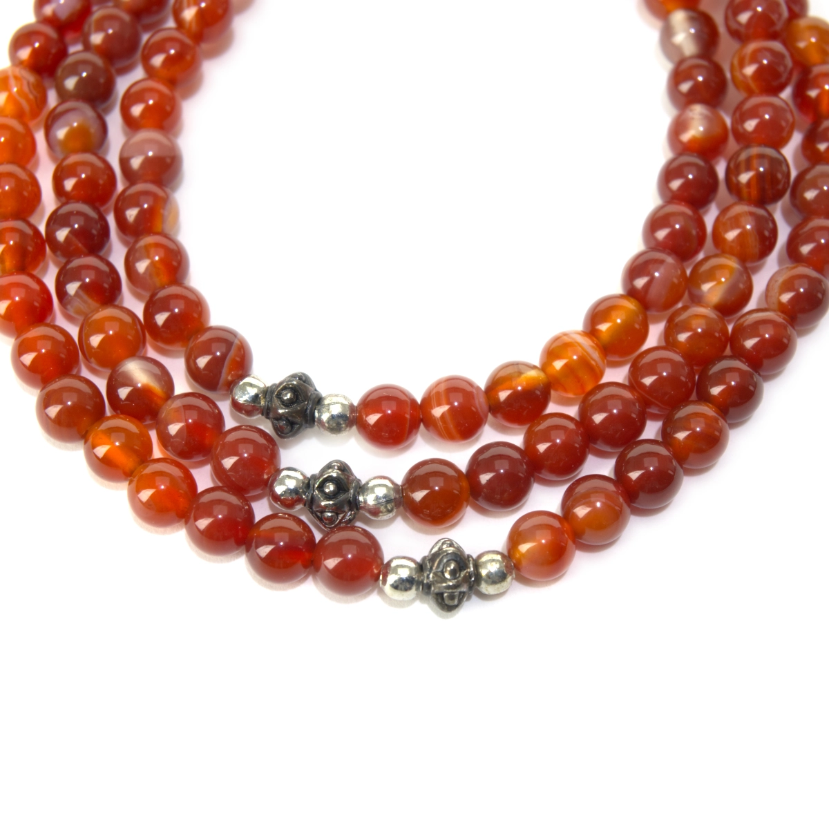 Agate Sacral Chakra Mala Necklace