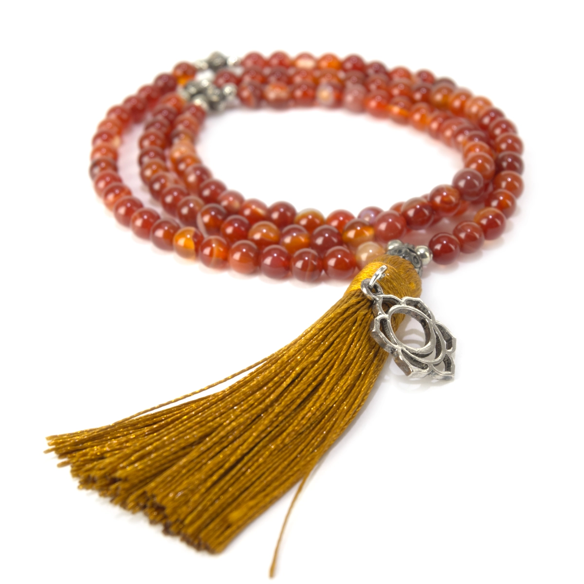 Agate Sacral Chakra Mala Necklace