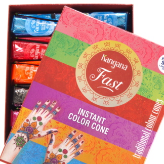 Fast Henna Cone - Colours (Box of 12)