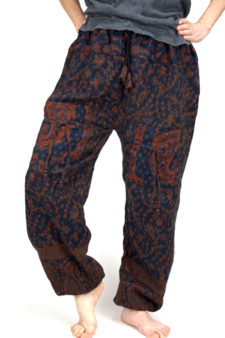 Afghan Winter Aladdin Pants Night Fire