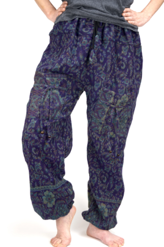 Afghan Winter Aladdin Pants Purple