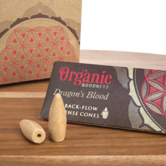 Song of India Organic Dragon’s Blood Backflow Incense Cones