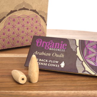 Song of India Organic Arabian Oudh Backflow Incense Cones