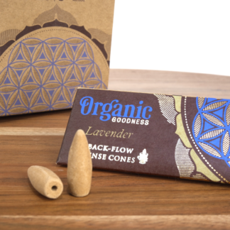 Song of India Organic Lavender Backflow Incense Cones