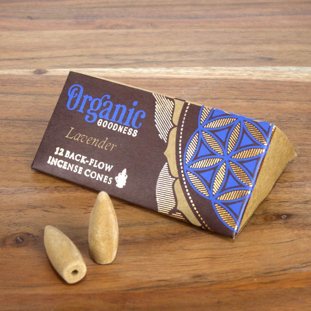 Song of India Organic Lavender Backflow Incense Cones