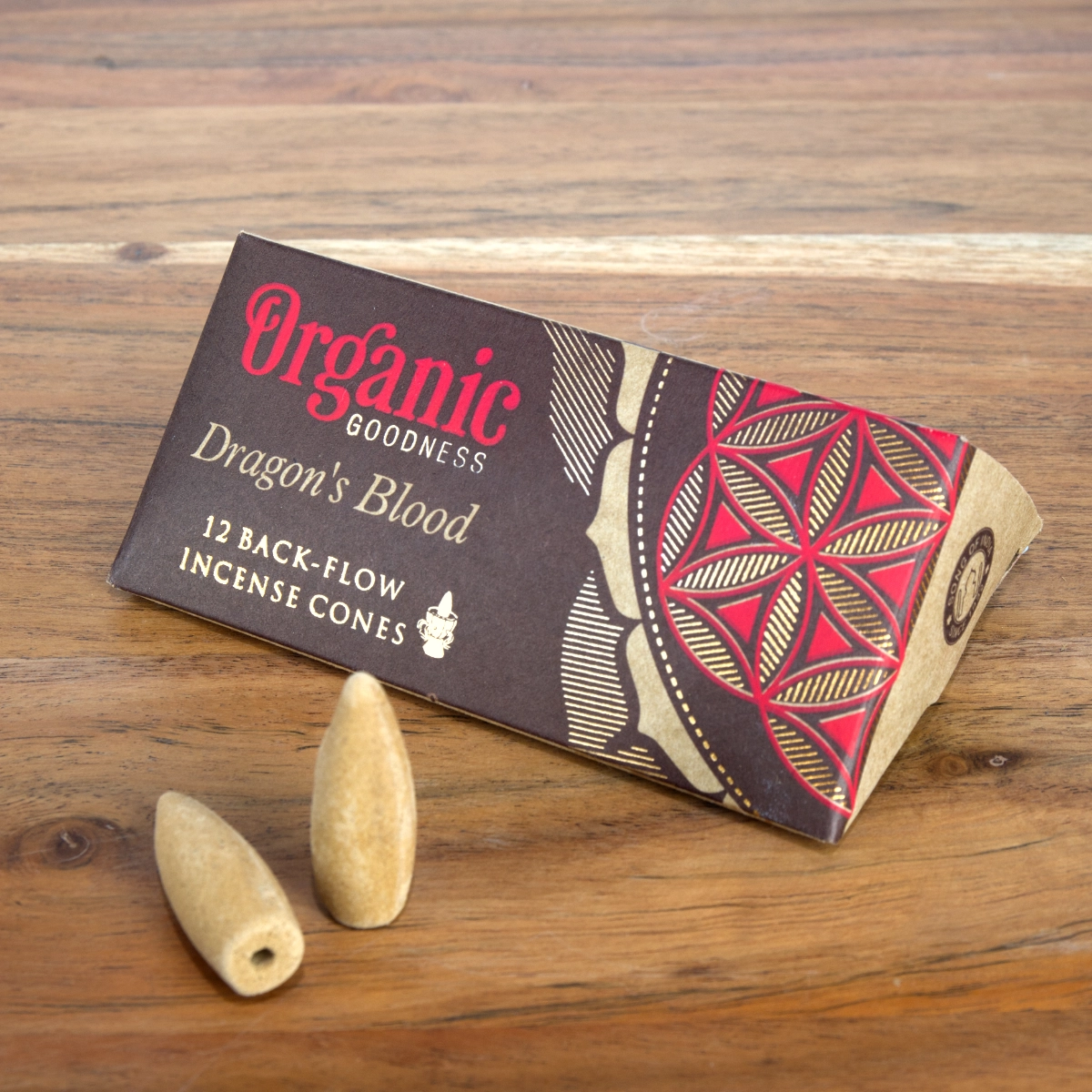 Song of India Organic Dragon’s Blood Backflow Incense Cones