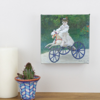 6” Art Canvas- Jean Monet on his Hobby Horse by Claude Monet