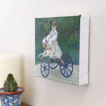 6” Art Canvas- Jean Monet on his Hobby Horse by Claude Monet