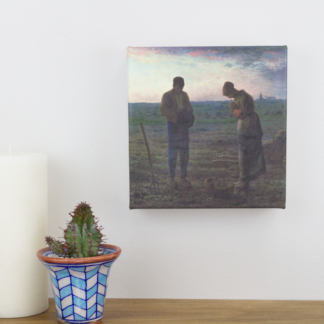 6” Art Canvas- The Angelus by Jean-François Millet