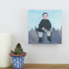 6” Art Canvas- Boy on the Rocks by Henri Rousseau