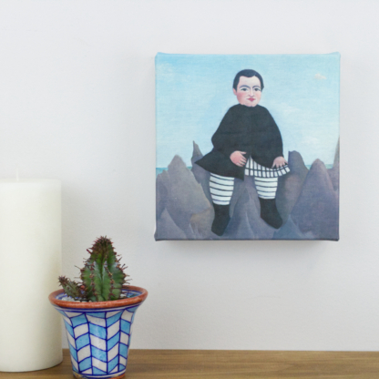 6” Art Canvas- Boy on the Rocks by Henri Rousseau