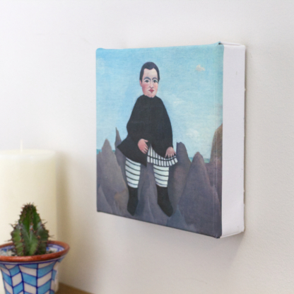 6” Art Canvas- Boy on the Rocks by Henri Rousseau