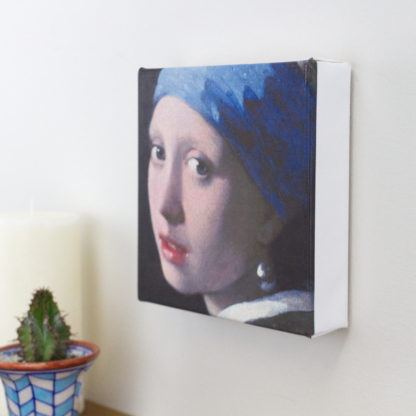 6” Art Canvas- Girl with a Pearl Earring by Johannes Vermeer
