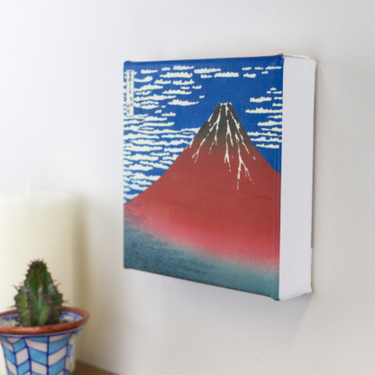 6” Art Canvas- Fine Wind, Clear Morning (Red Fuji) by Katsushika Hokusai