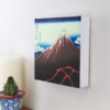 6” Art Canvas- Rainstorm Beneath the Summit (Black Fuji) by Katsushika Hokusai