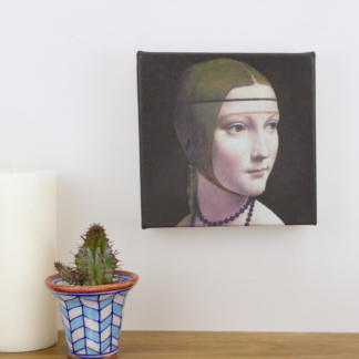 6” Art Canvas- The Lady with an Ermine by Leonardo da Vinci