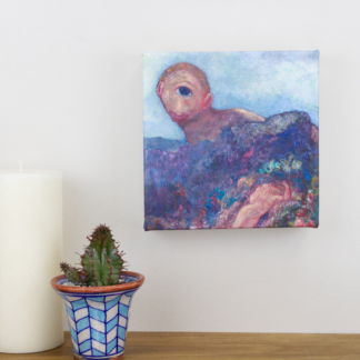 6” Art Canvas- Cyclops by Odilon Redon