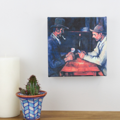 6” Art Canvas- The Card Players by Paul Cézanne