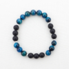Teal Tiger Eye gemstone bracelet