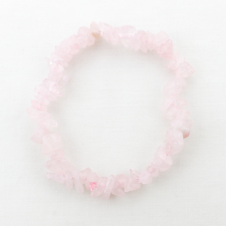Rose Quartz Chip gemstone bracelet