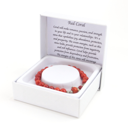 Red Coral Power Stone Bracelet