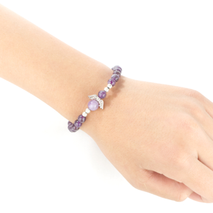 Amethyst gemstone bracelet