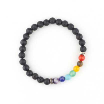 Lava Stone Chakra Power Stone Bracelet