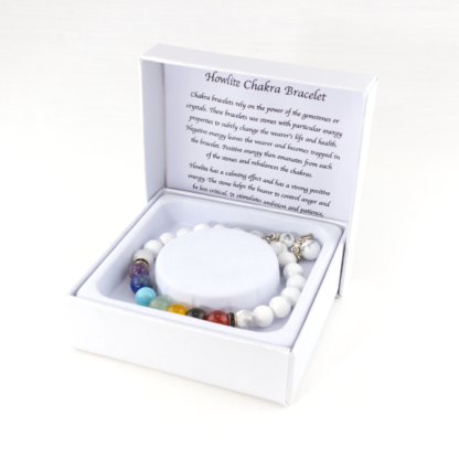 Howlite Chakra Power Stone Bracelet