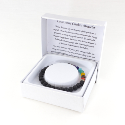 Lava Stone Chakra Power Stone Bracelet