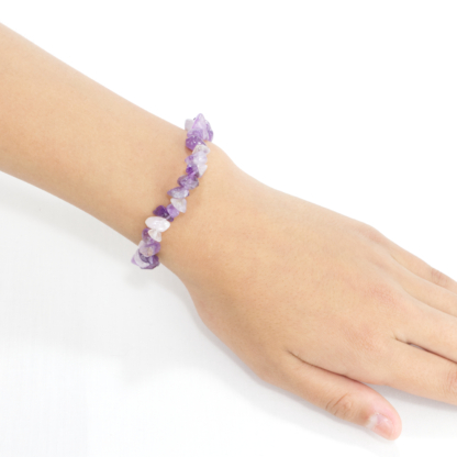 Amethyst Chip gemstone bracelet