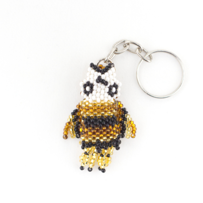 Beaded Owl Keychain