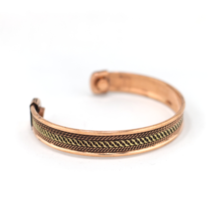 Wave Magnetic Copper Bangle