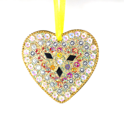 Sparkle Heart Yellow