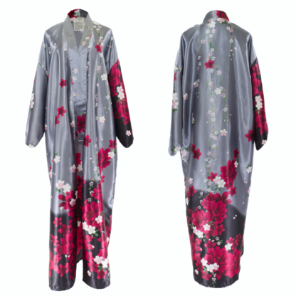 Botan Flower Kimono Robe Long