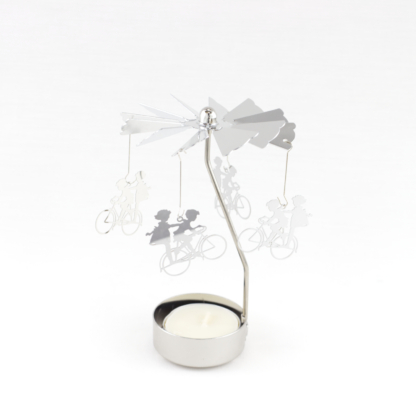 Spinning Bicycle Candle Holder