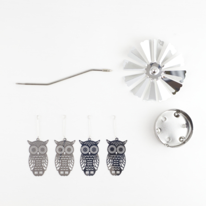 Spinning Owl Candle Holder