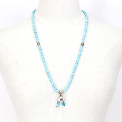 Turquoise (Howlite) Mala Necklace