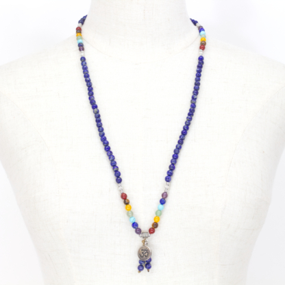 Lapis Lazuli Chakra Mala Necklace