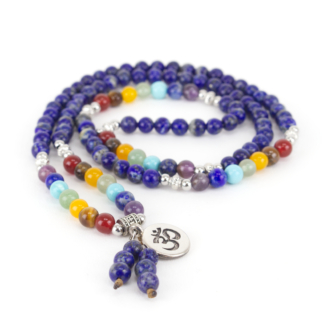 Lapis Lazuli Chakra Mala Necklace