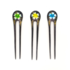 Wooden Flower Hair Fork
