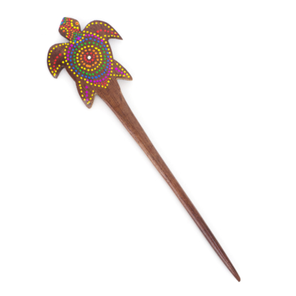 Wooden Sea Turtle Hair Stick