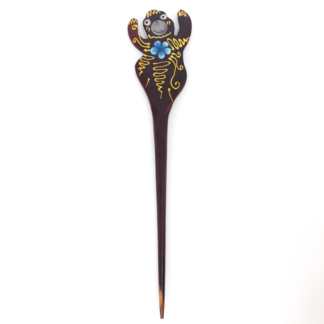 Wooden Monkey Hair Stick