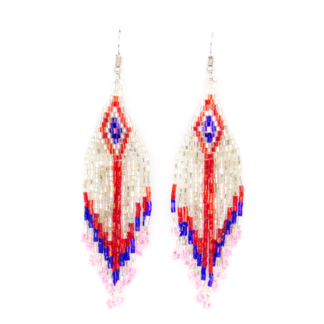 Beaded Fringe Earrings