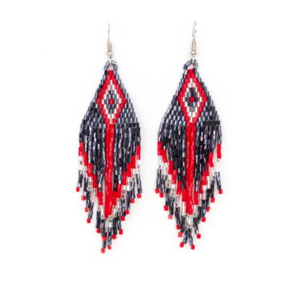 Beaded Fringe Earrings