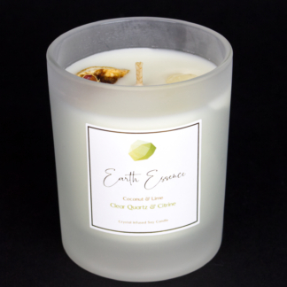 Coconut and Lime Crystal Soy Wax Candle