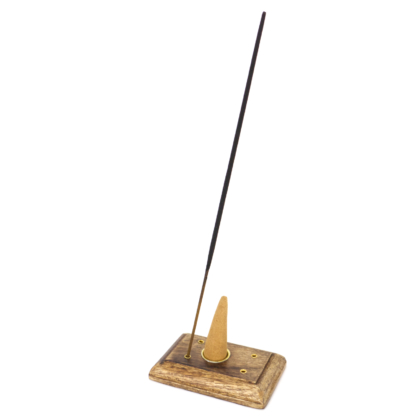 Wooden Block Incense Holder