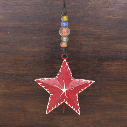 Christmas Ornament Red Star Bell