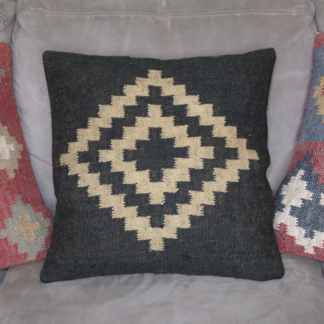 Kilim Cushion Cover Black